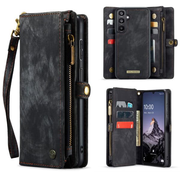 Solidenz Urban Wallet Samsung Galaxy A16 hoesje - Zwart