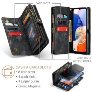 Solidenz Urban Wallet Samsung Galaxy A16 hoesje - Zwart - 8
