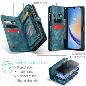 Solidenz Urban Wallet Samsung Galaxy A36 hoesje - Blauw - 8