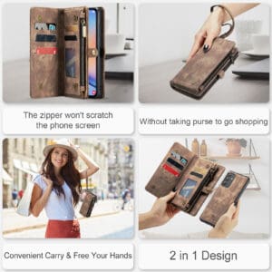 Solidenz Urban Wallet Samsung Galaxy A56 hoesje - Bruin - 11