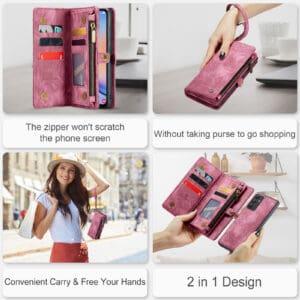 Solidenz Urban Wallet Samsung Galaxy A36 hoesje - Rood - 11