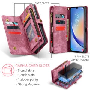 Solidenz Urban Wallet Samsung Galaxy A36 hoesje - Rood - 8