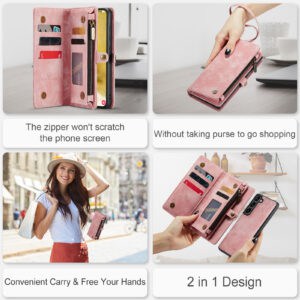 Solidenz Urban Wallet Samsung Galaxy A36 hoesje - Roze - 11