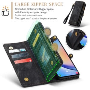 Solidenz Urban Wallet Samsung Galaxy A56 hoesje - Zwart - 9