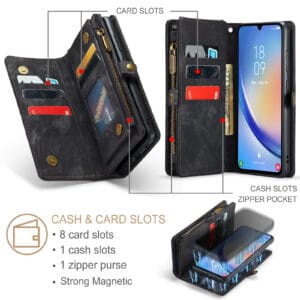 Solidenz Urban Wallet Samsung Galaxy A56 hoesje - Zwart - 8