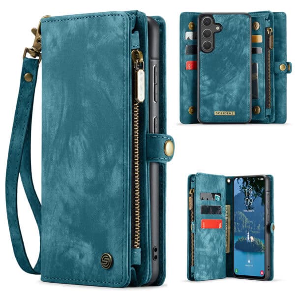 Solidenz Urban Wallet Samsung Galaxy S25 Plus hoesje - Blauw