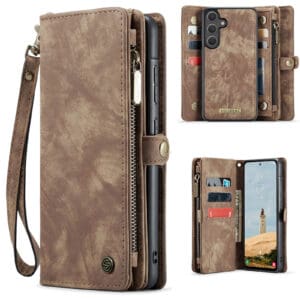 Solidenz Urban Wallet Samsung Galaxy S25 hoesje - Bruin Main Image