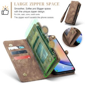 Solidenz Urban Wallet Samsung Galaxy S25 hoesje - Bruin - 9
