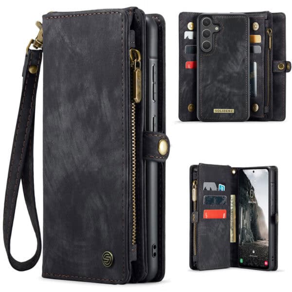Solidenz Urban Wallet Samsung Galaxy S25 Plus hoesje - Zwart