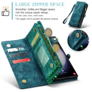 Solidenz Urban Wallet Samsung Galaxy S25 Ultra hoesje - Blauw - 9