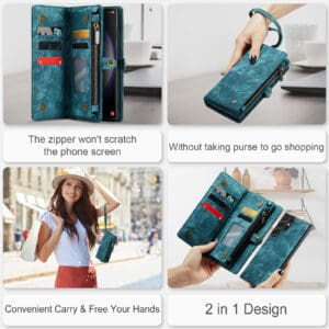 Solidenz Urban Wallet Samsung Galaxy S25 Ultra hoesje - Blauw - 11