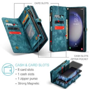 Solidenz Urban Wallet Samsung Galaxy S25 Ultra hoesje - Blauw - 8