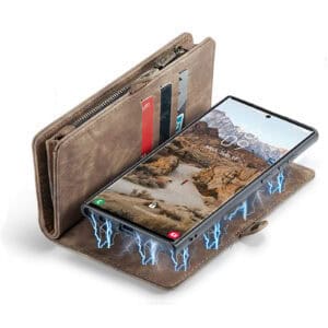 Solidenz Urban Wallet Samsung Galaxy S25 Ultra hoesje - Bruin - 7