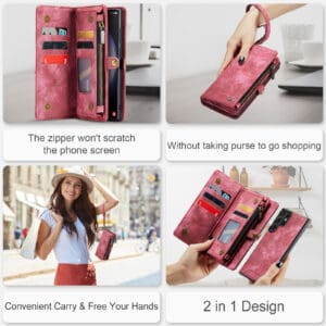 Solidenz Urban Wallet Samsung Galaxy S25 Ultra hoesje - Rood - 11