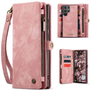 Solidenz Urban Wallet Samsung Galaxy S25 Ultra hoesje - Roze Main Image