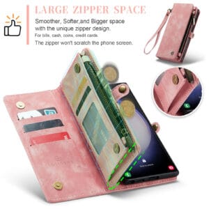 Solidenz Urban Wallet Samsung Galaxy S25 Ultra hoesje - Roze - 9