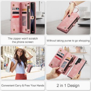 Solidenz Urban Wallet Samsung Galaxy S25 Ultra hoesje - Roze - 11