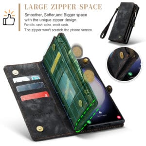 Solidenz Urban Wallet Samsung Galaxy S25 Ultra hoesje - Zwart - 9