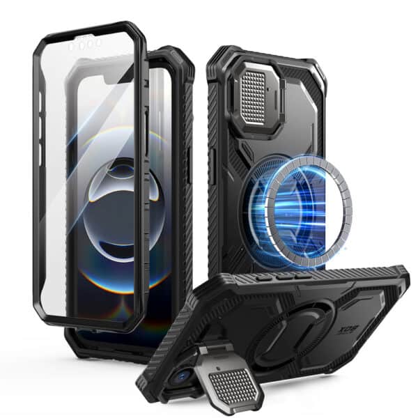 Armorbox iPhone 16e hoesje met screen protector - Zwart