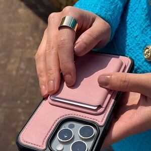 Solidenz MagSafe Wallet Backcover voor iPhone 15 Pro Max - Roze - 10