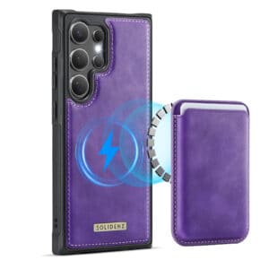 Solidenz MagSafe Wallet Backcover voor Samsung Galaxy S24 Ultra - Paars Main Image