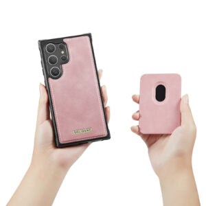 Solidenz MagSafe Wallet Backcover voor Samsung Galaxy S24 Ultra - Roze - 9