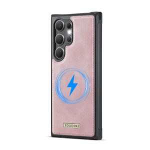Solidenz MagSafe Wallet Backcover voor Samsung Galaxy S24 Ultra - Roze - 4