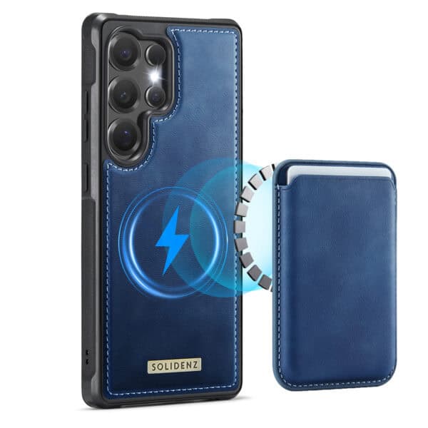Solidenz MagSafe Wallet Backcover voor Samsung Galaxy S25 Ultra - Blauw