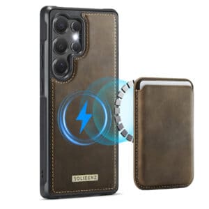 Solidenz MagSafe Wallet Backcover voor Samsung Galaxy S25 Ultra - Bruin Main Image