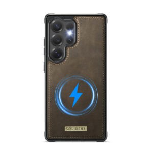 Solidenz MagSafe Wallet Backcover voor Samsung Galaxy S25 Ultra - Bruin - 4