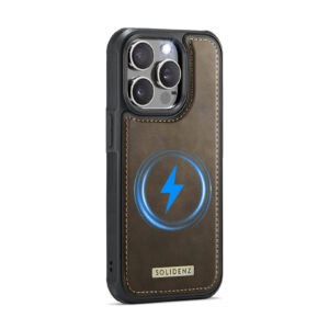 Solidenz MagSafe Wallet Backcover voor iPhone 15 Pro Max - Bruin - 3