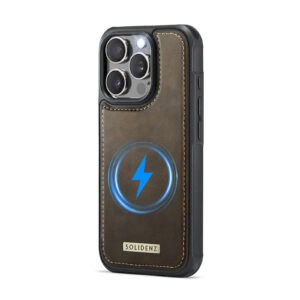 Solidenz MagSafe Wallet Backcover voor iPhone 15 Pro Max - Bruin - 8