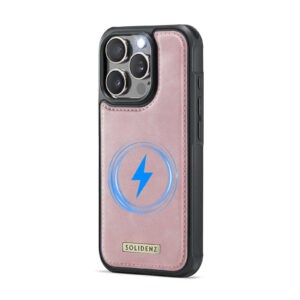 Solidenz MagSafe Wallet Backcover voor iPhone 15 Pro Max - Roze - 8