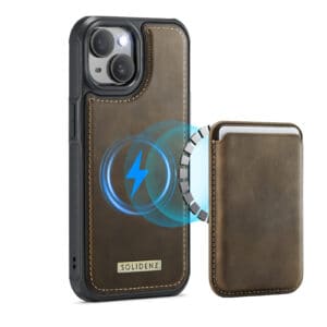 Solidenz MagSafe Wallet Backcover voor iPhone 15 - Bruin Main Image