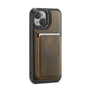 Solidenz MagSafe Wallet Backcover voor iPhone 15 - Bruin - 1