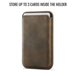Solidenz MagSafe Wallet Backcover voor iPhone 15 - Bruin - 6