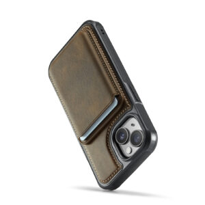 Solidenz MagSafe Wallet Backcover voor iPhone 15 - Bruin - 7