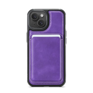 Solidenz MagSafe Wallet Backcover voor iPhone 15 Plus - Paars - 2