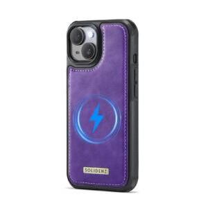 Solidenz MagSafe Wallet Backcover voor iPhone 15 Plus - Paars - 8