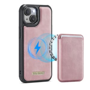 Solidenz MagSafe Wallet Backcover voor iPhone 15 Plus - Roze Main Image