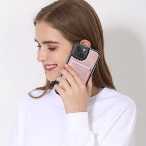Solidenz MagSafe Wallet Backcover voor iPhone 15 Plus - Roze - 10