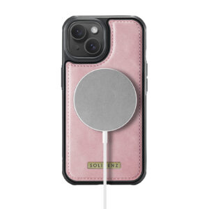 Solidenz MagSafe Wallet Backcover voor iPhone 15 Plus - Roze - 5