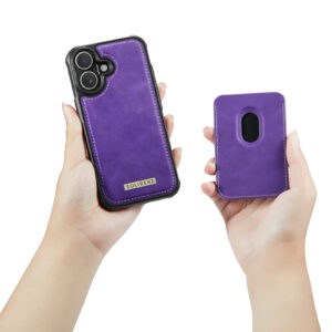 Solidenz MagSafe Wallet Backcover voor iPhone 16 Plus - Paars - 9