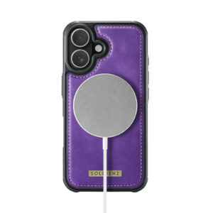 Solidenz MagSafe Wallet Backcover voor iPhone 16 Plus - Paars - 5