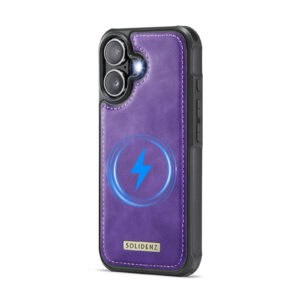 Solidenz MagSafe Wallet Backcover voor iPhone 16 Plus - Paars - 8