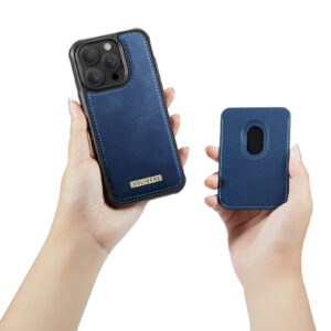 Solidenz MagSafe Wallet Backcover voor iPhone 16 Pro - Blauw - 9