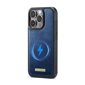 Solidenz MagSafe Wallet Backcover voor iPhone 16 Pro - Blauw - 8