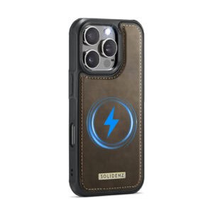 Solidenz MagSafe Wallet Backcover voor iPhone 16 Pro Max - Bruin - 3