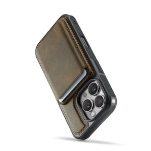 Solidenz MagSafe Wallet Backcover voor iPhone 16 Pro Max - Bruin - 7