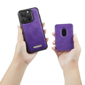 Solidenz MagSafe Wallet Backcover voor iPhone 16 Pro Max - Paars - 8
